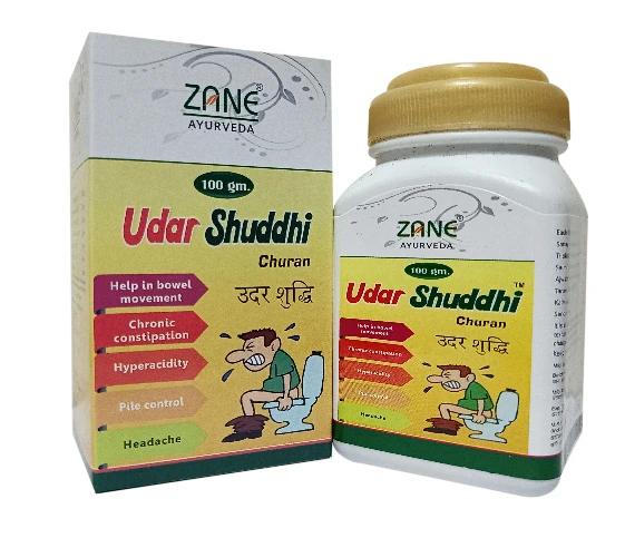 ZANE AYURVEDA Zane Ayurveda Udar Shuddhi Churan - Ayurvedic Medicine for Stomach Cleanse, Constipation & Digestion